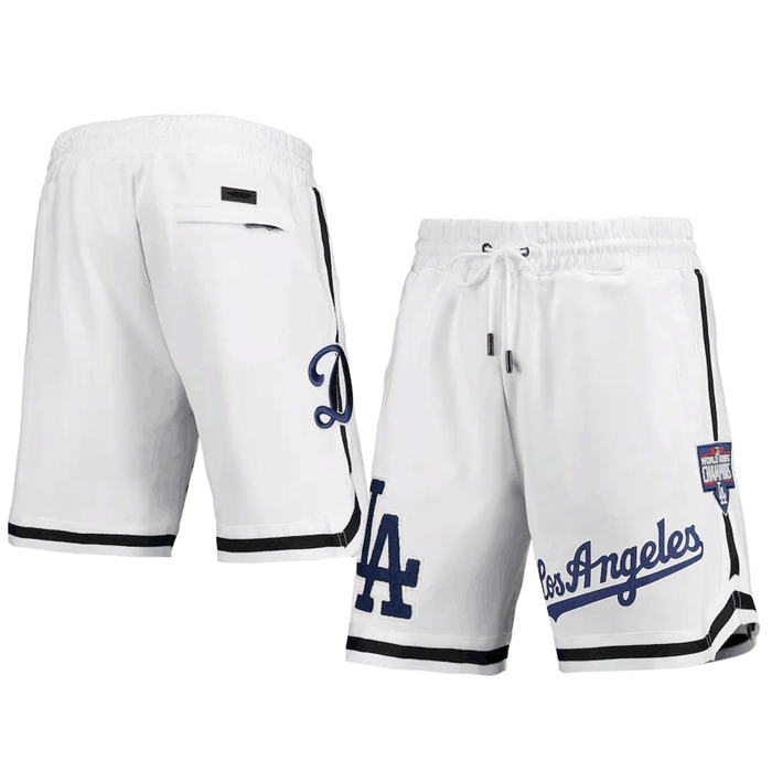 Men's White Los Angeles Dodgers Shorts